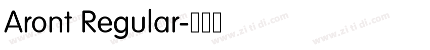 Aront Regular字体转换 Aront Regular字体转换